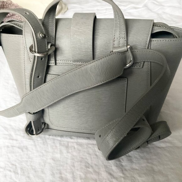 Clean Senreve MINI MAESTRA grey storm Mimosa silver hardware without dust bag - Picture 3 of 9